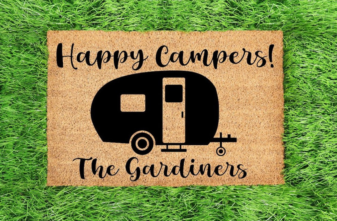 Happy Camper Door Mat
