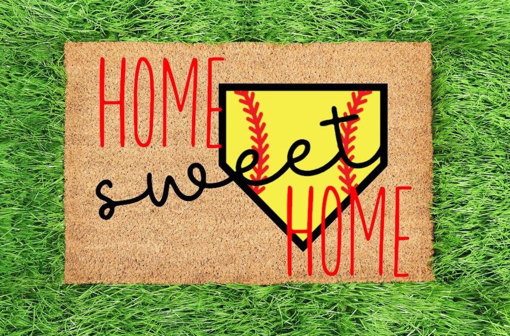 Home Sweet Home Softball Plate